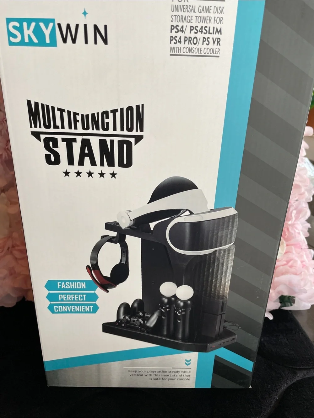 Skywin Black Multifunction Stand for PS4 / PS4 Slim / PS4 Pro